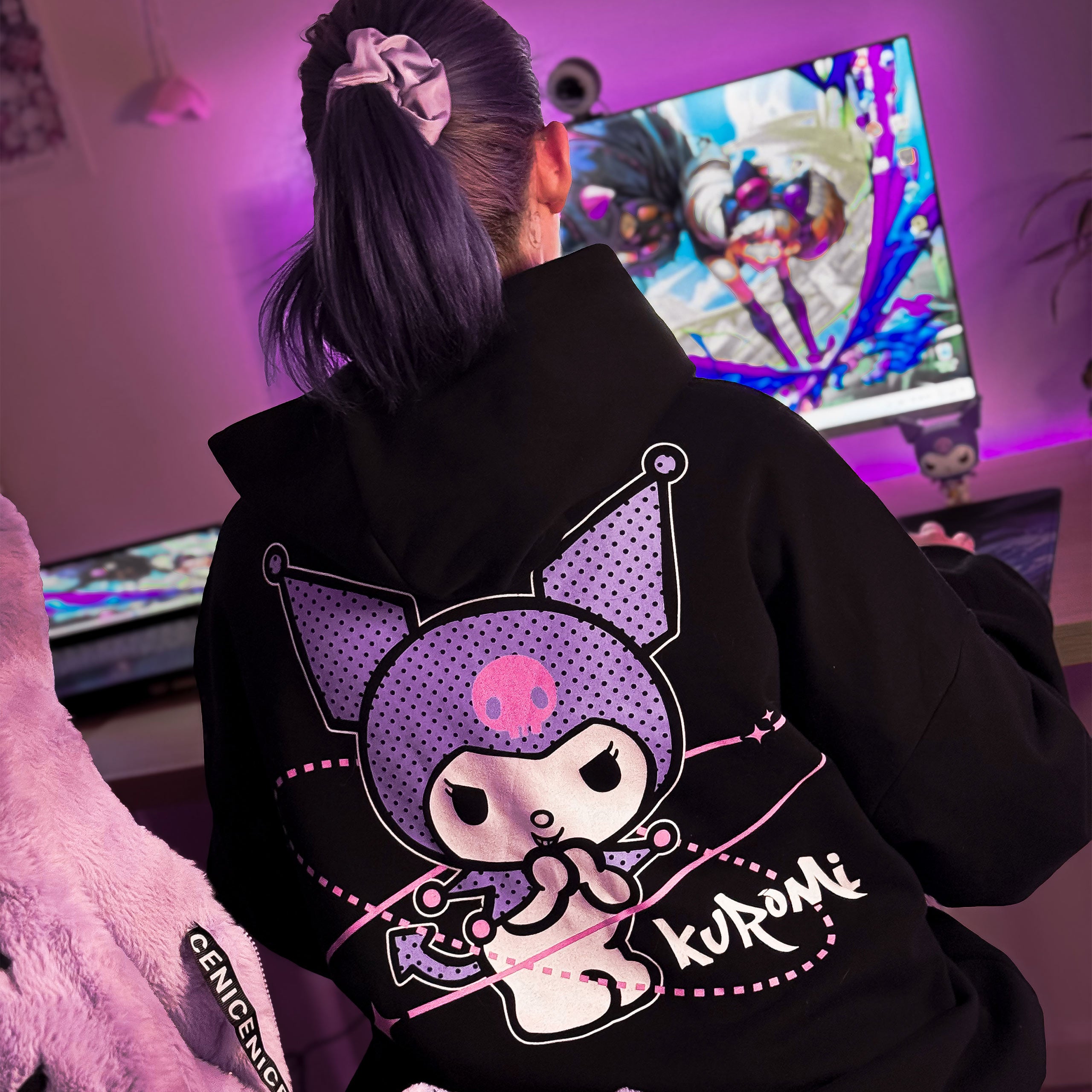 Immagine del prodotto Sanrio - Felpa con cappuccio Kuromi nera