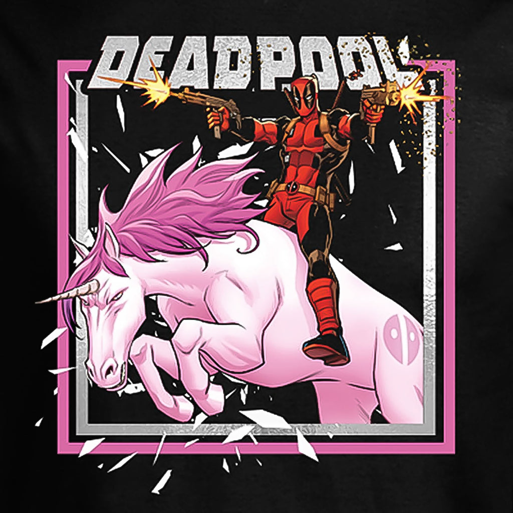 Immagine del prodotto Deadpool - T-shirt Pink Unicorn Ride nera