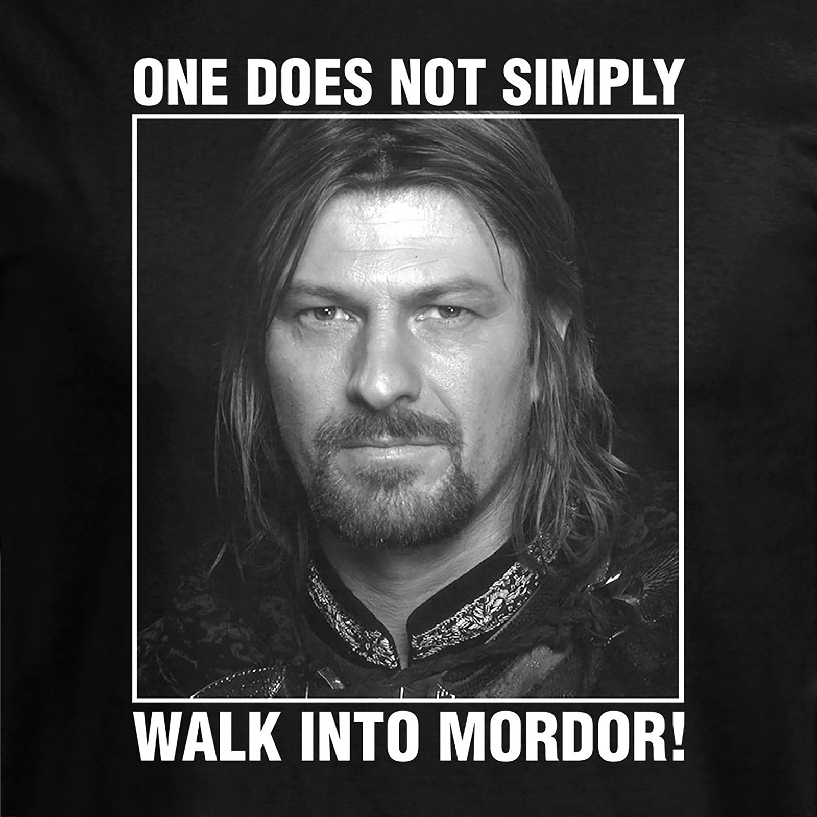 Immagine del prodotto Maglietta Boromir Non si entra semplicemente a Mordor - Il Signore degli Anelli