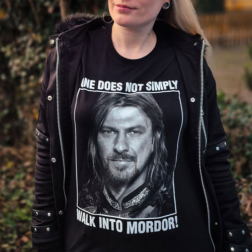 Immagine del prodotto Maglietta Boromir Non si entra semplicemente a Mordor - Il Signore degli Anelli