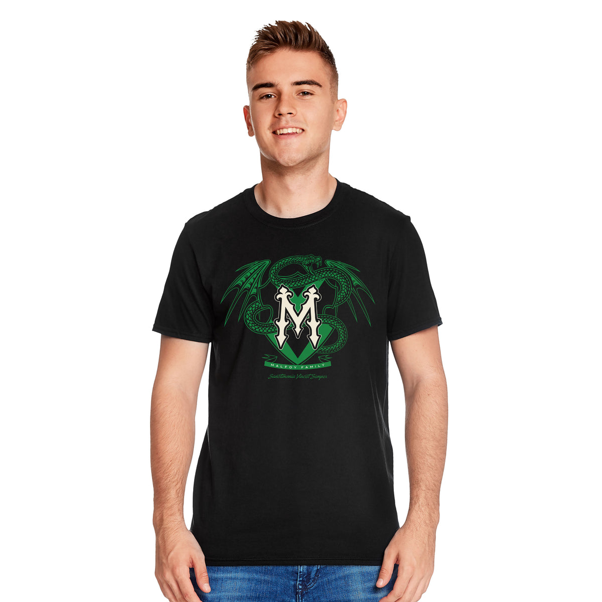 Immagine del prodotto T-shirt nera della famiglia Malfoy - Harry Potter