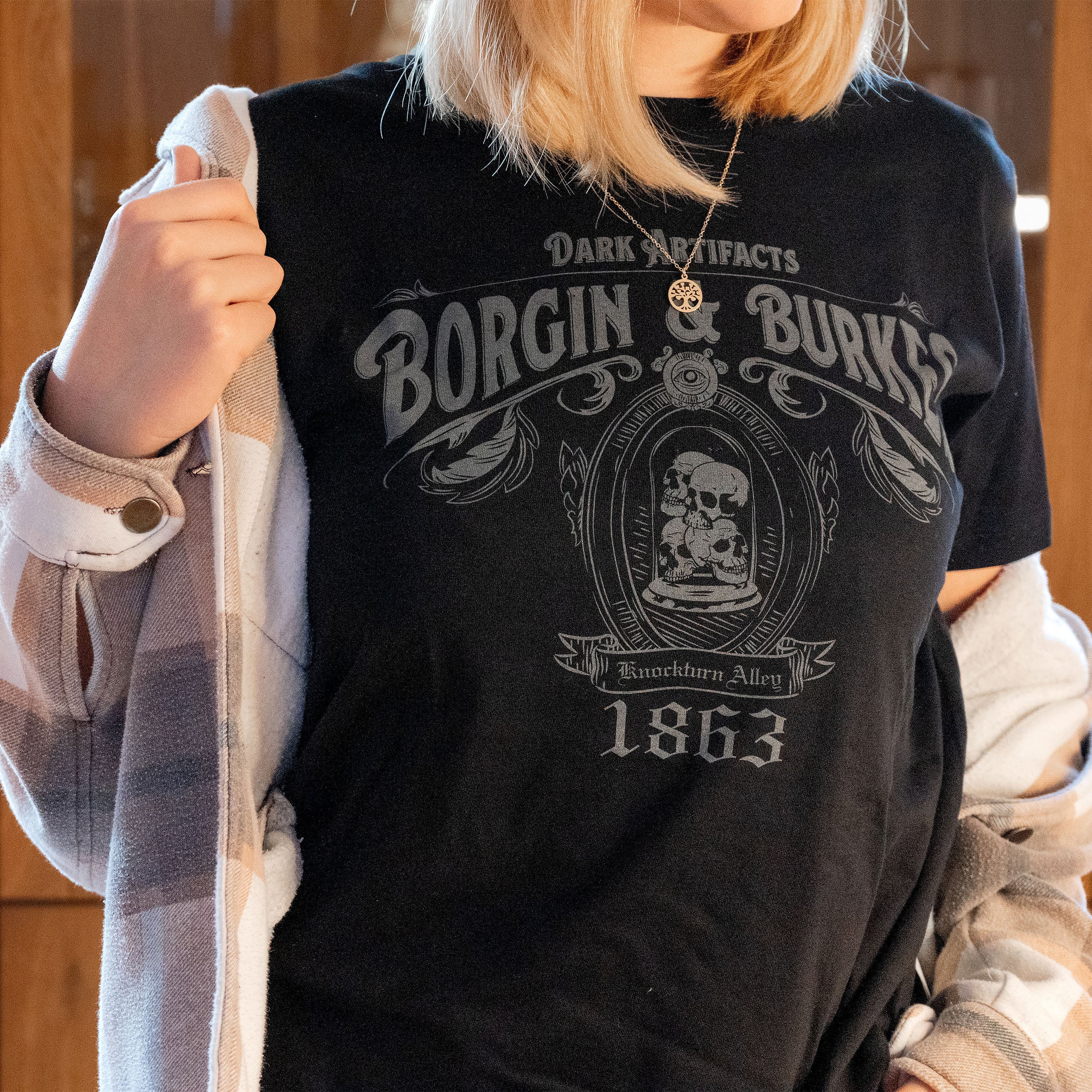 Immagine del prodotto T-shirt nera Borgin and Burkes - Harry Potter