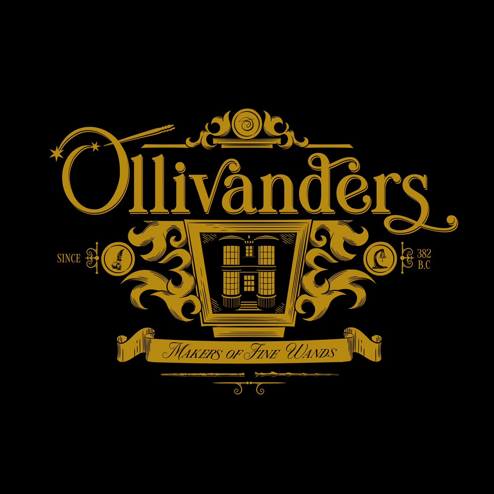 Immagine del prodotto T-shirt Ollivanders nera - Harry Potter