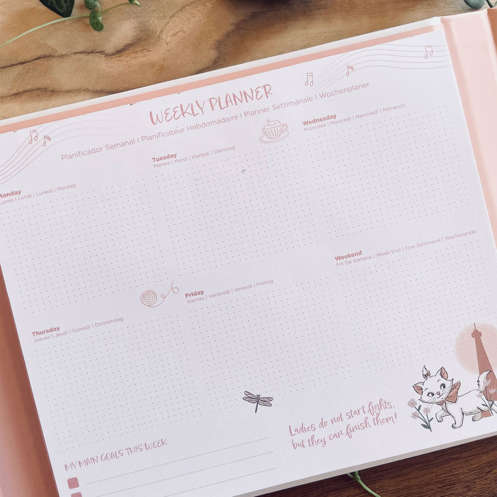 Immagine del prodotto Gli Aristogatti - Marie Parisian Dream libro planner settimanale