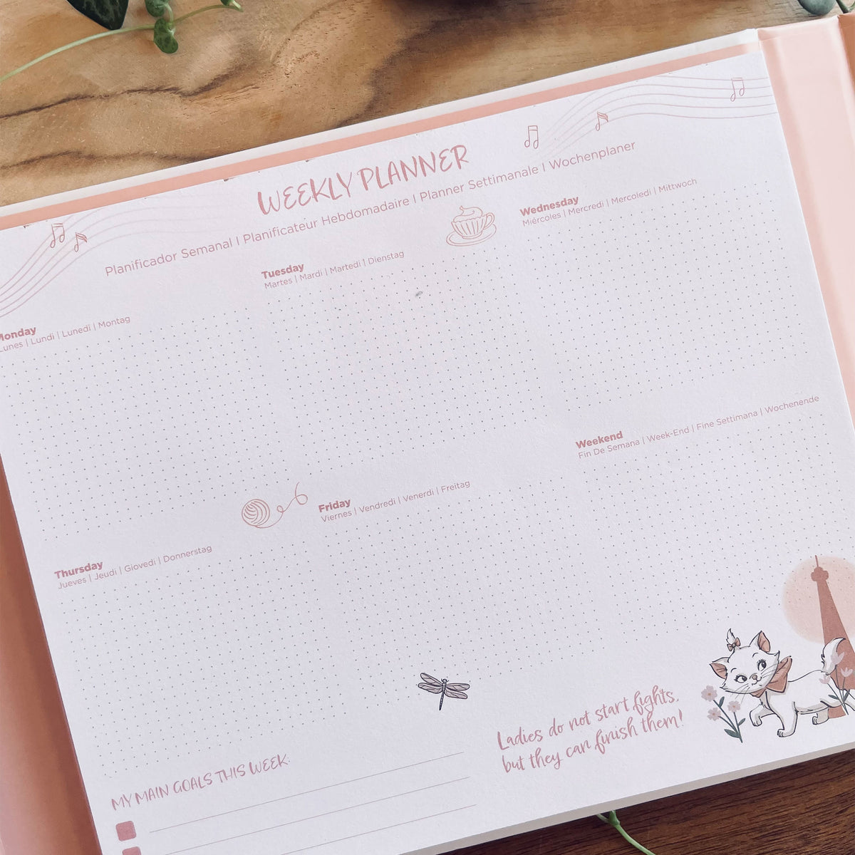 Immagine del prodotto Gli Aristogatti - Marie Parisian Dream libro planner settimanale