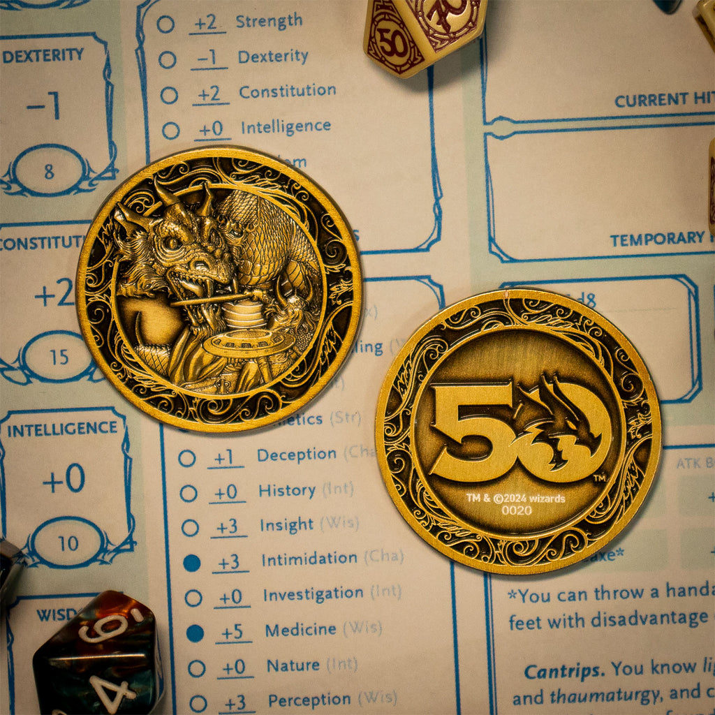 Immagine del prodotto Dungeons & Dragons - Moneta da Collezione 50º Anniversario Edizione Limitata