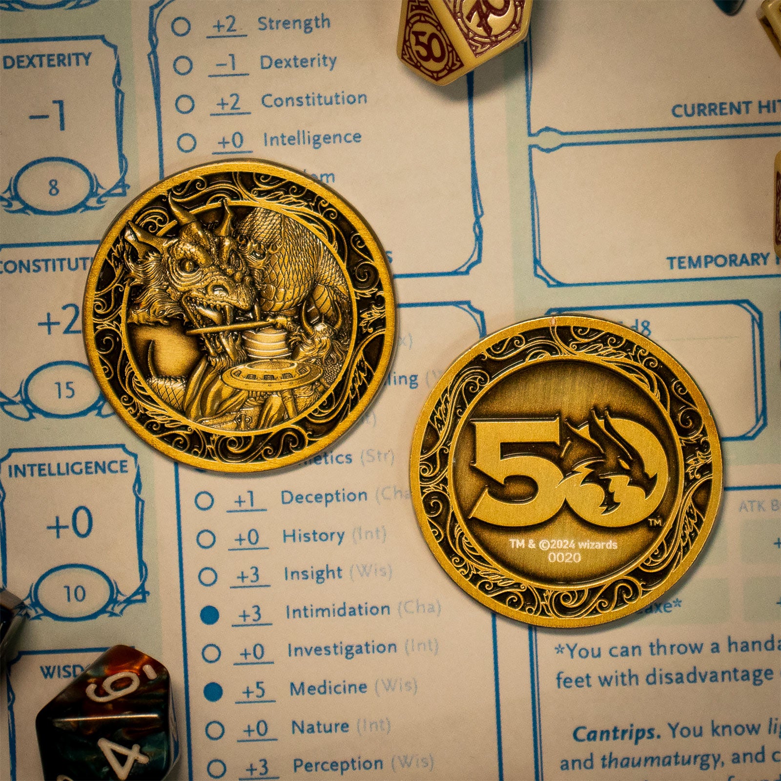 Immagine del prodotto Dungeons & Dragons - Moneta da Collezione 50º Anniversario Edizione Limitata