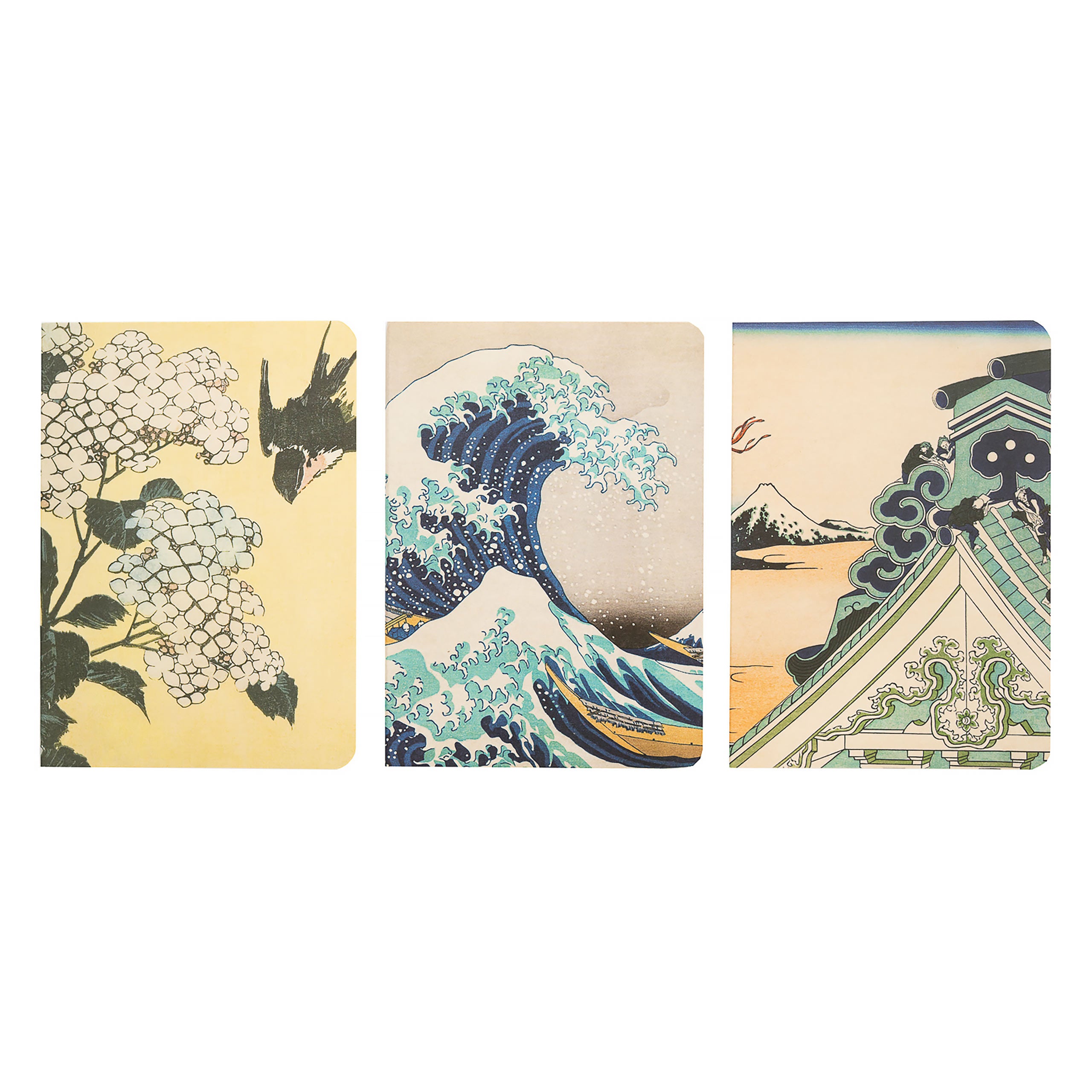 Immagine del prodotto La Grande Onda di Kanagawa - Set di 3 Quaderni Katsushika Hokusai