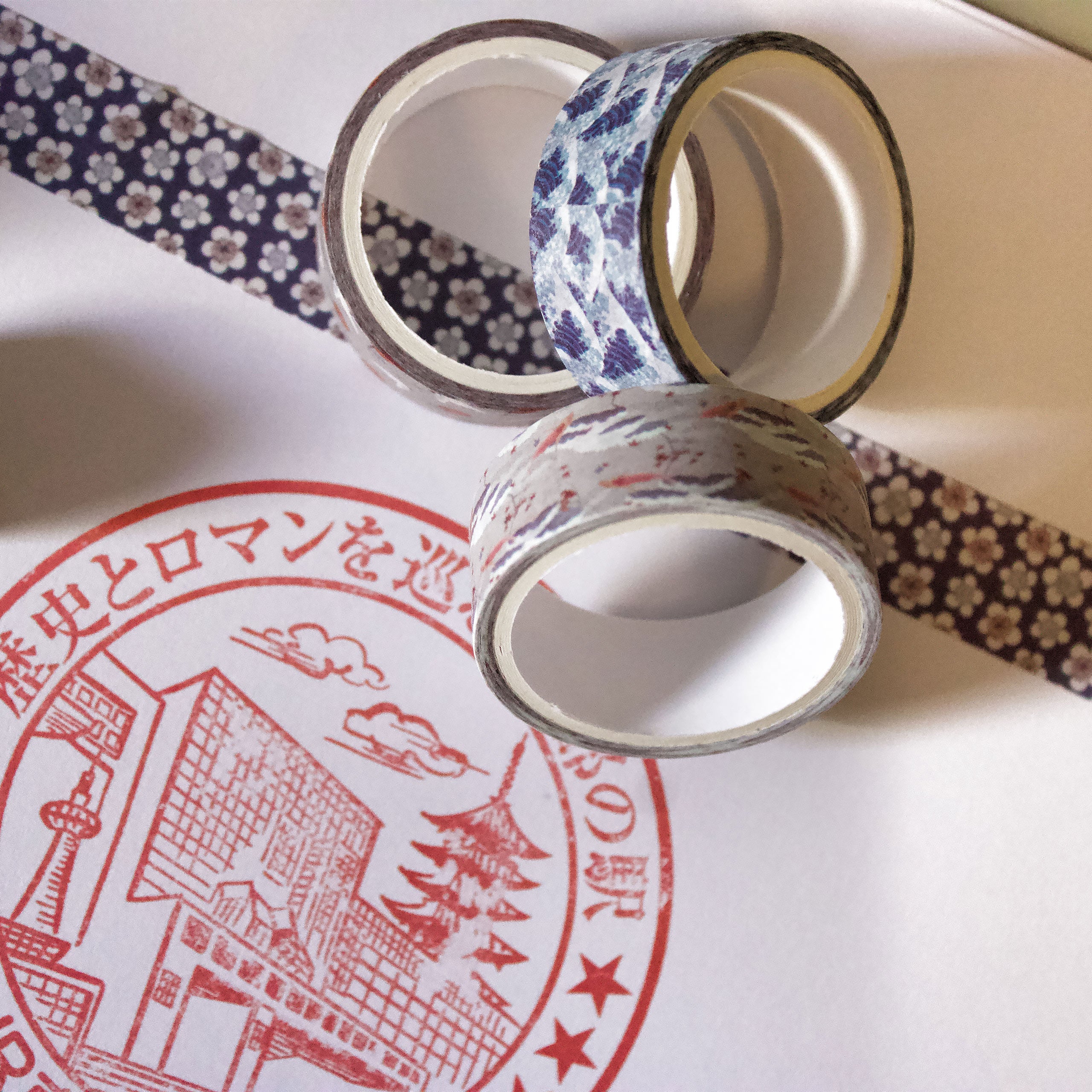 Immagine del prodotto La grande onda di Kanagawa - Katsushika Hokusai Washi Tapes Set di 4