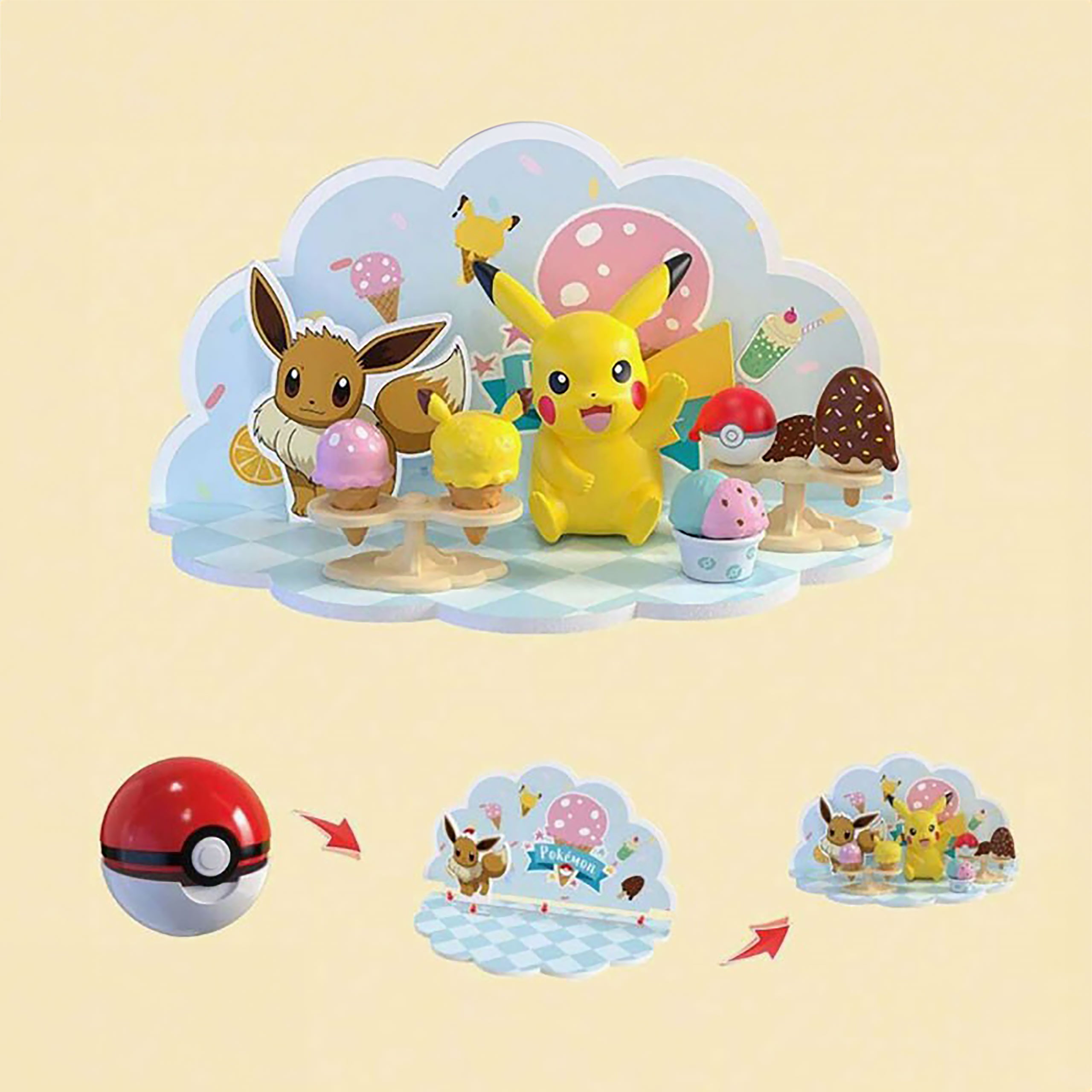Immagine del prodotto Pokemon - Figura 3D SCENE Pikachu Ice Cream