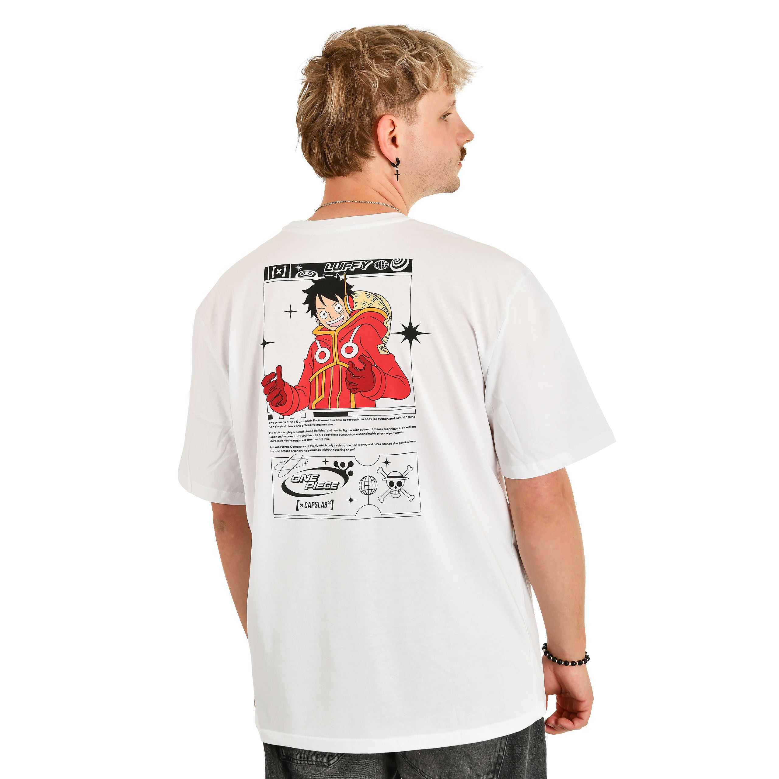 Immagine del prodotto One Piece - Luffy Capslab T-shirt oversize bianca