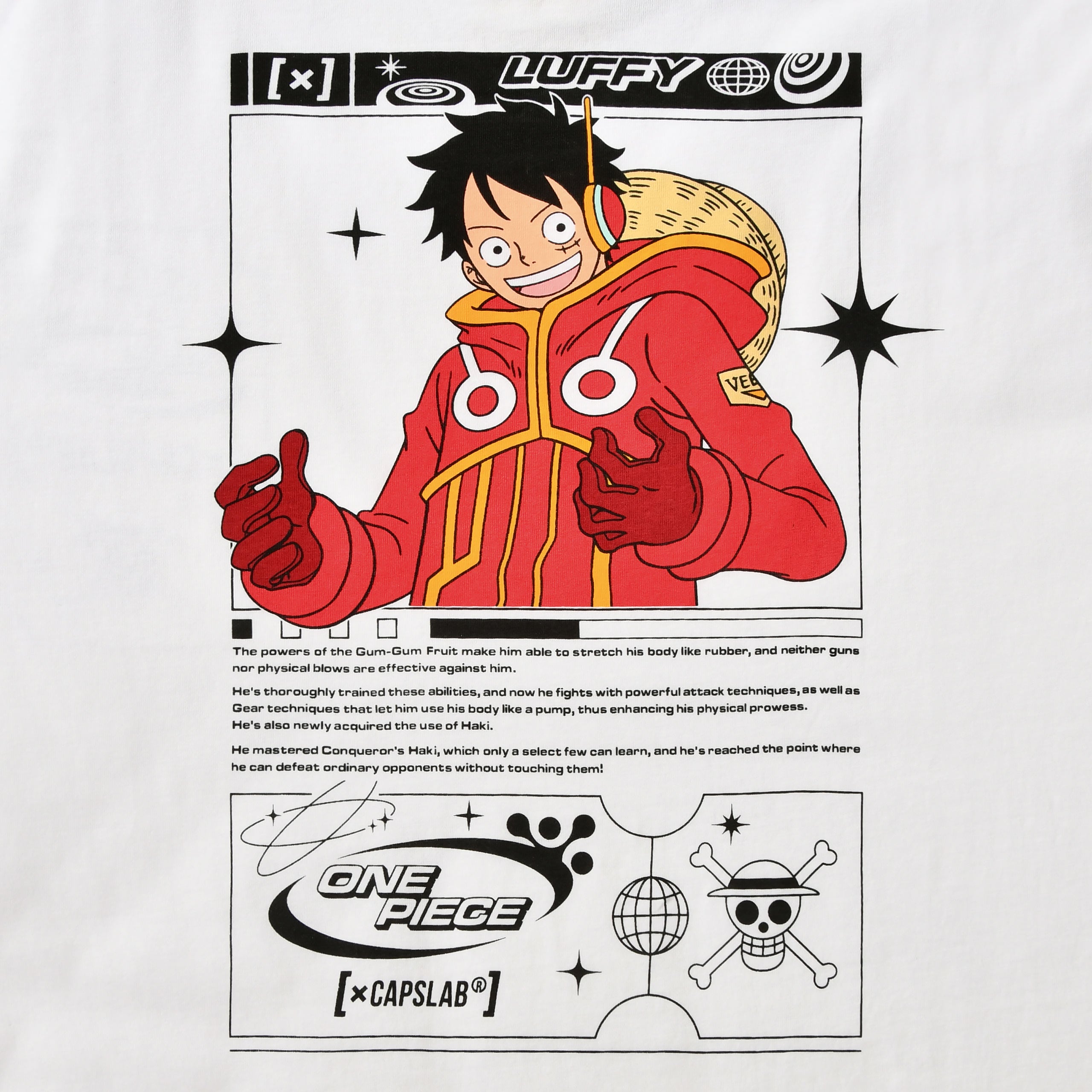Immagine del prodotto One Piece - Luffy Capslab T-shirt oversize bianca
