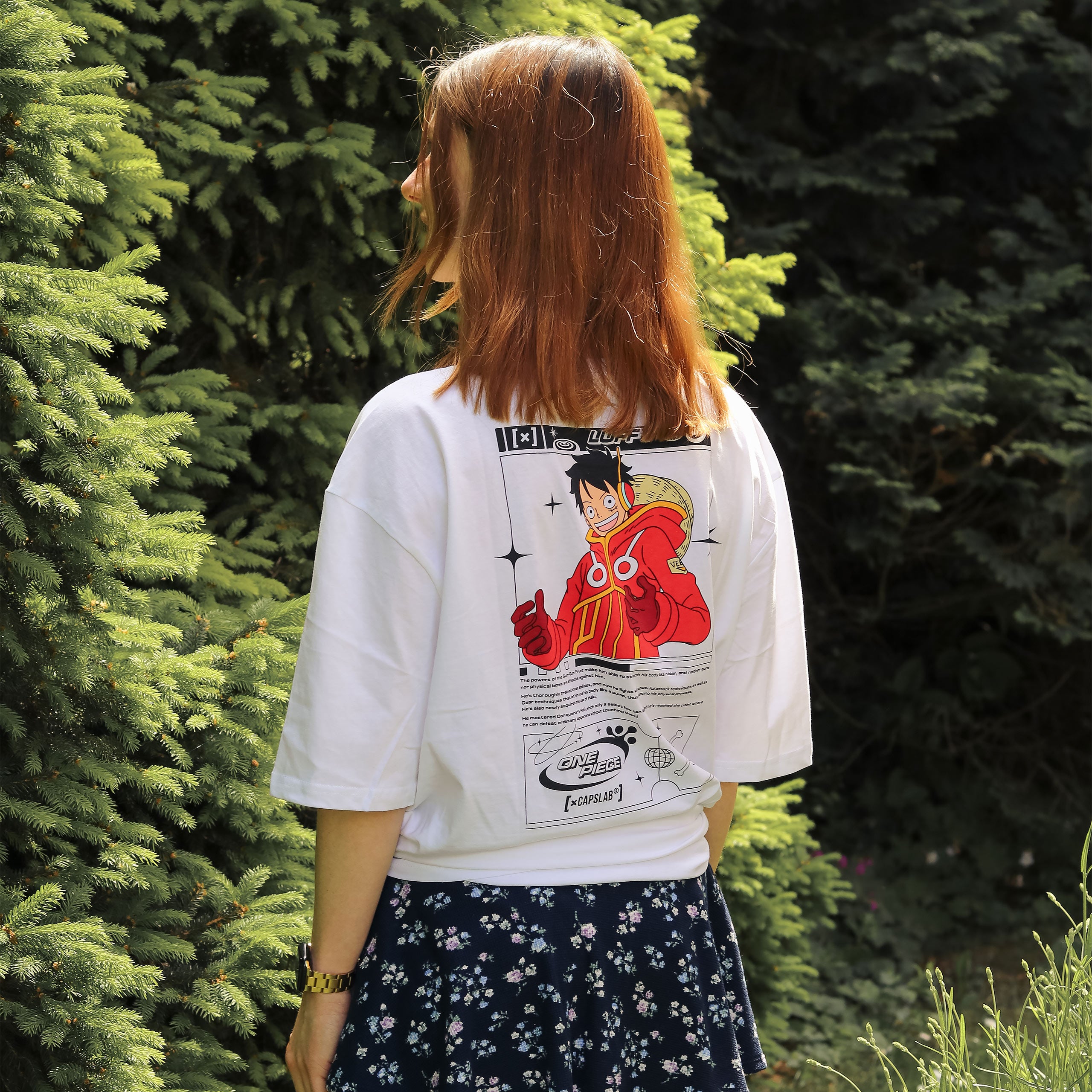 Immagine del prodotto One Piece - Luffy Capslab T-shirt oversize bianca