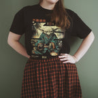 Immagine del prodotto T-Shirt di calligrafia The Force per i fan di Star Wars nera