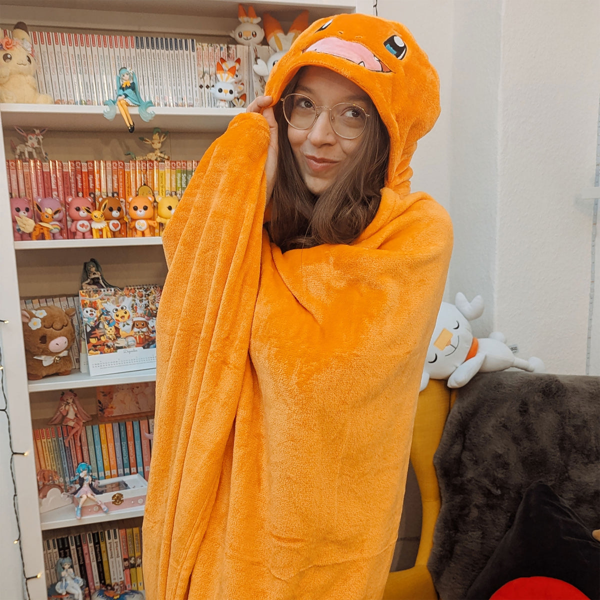 Immagine del prodotto Pokemon - Coperta con cappuccio Charmander