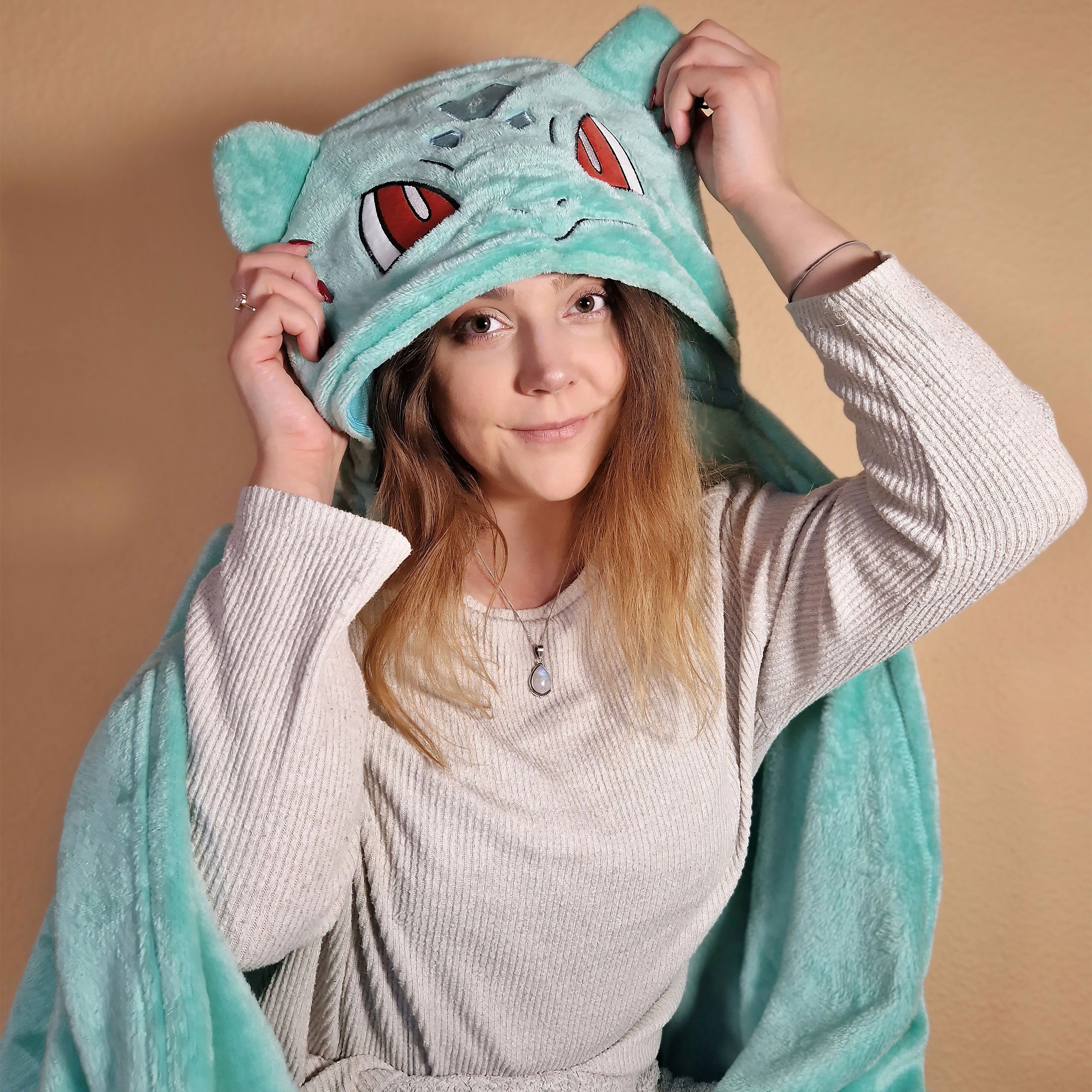 Immagine del prodotto Pokemon - Coperta con cappuccio Bulbasaur