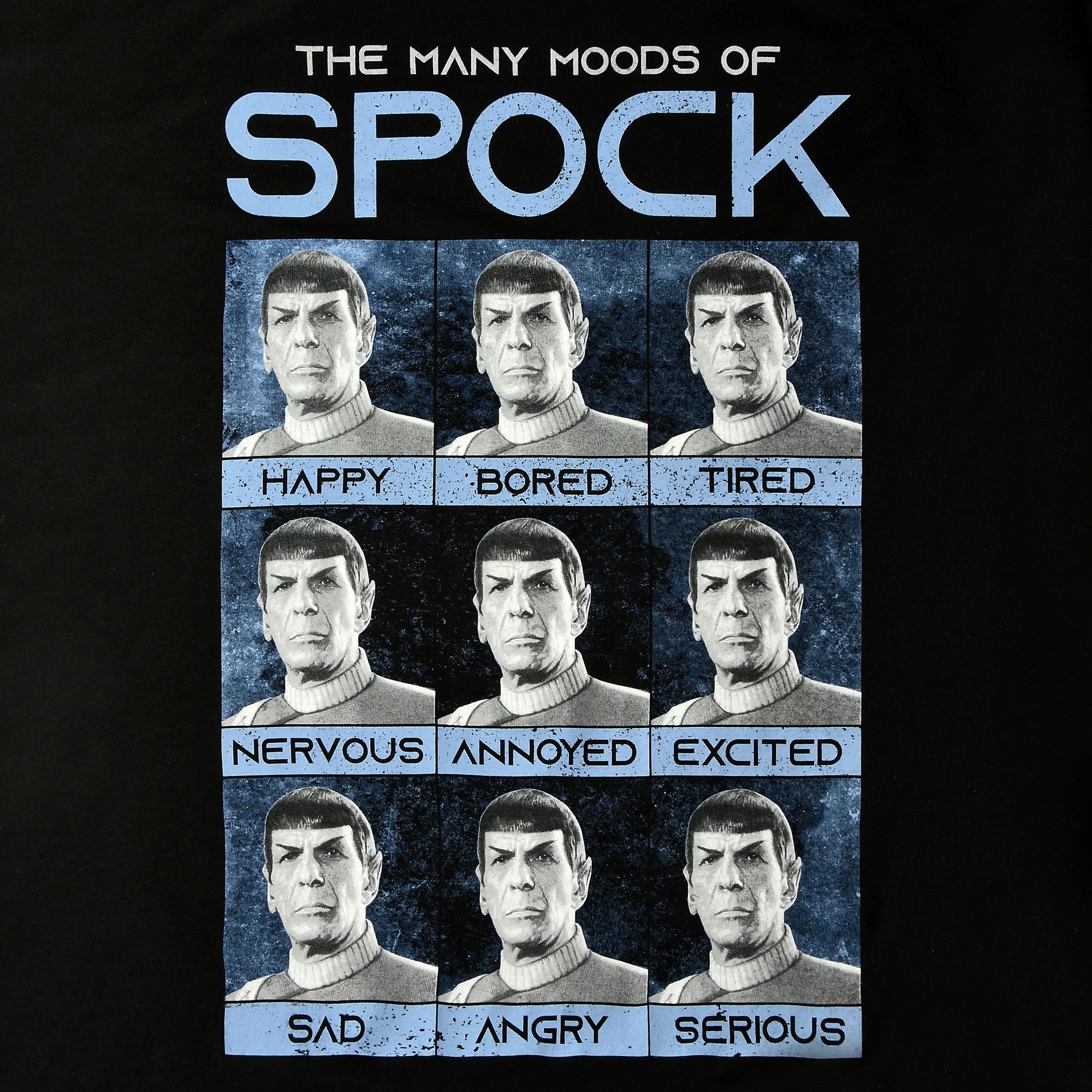 Immagine del prodotto Star Trek - T-shirt nera Many Mood of Spock