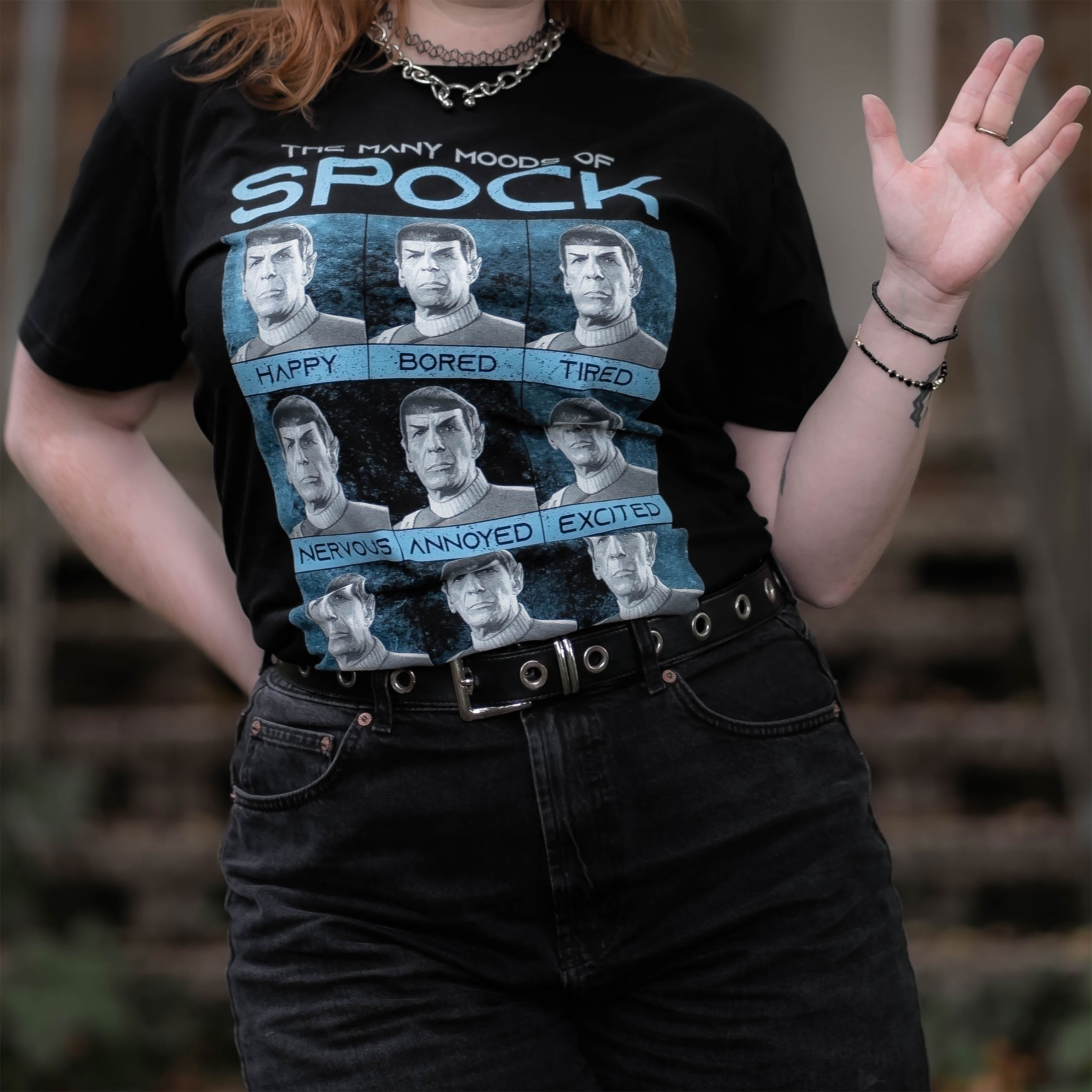 Immagine del prodotto Star Trek - T-shirt nera Many Mood of Spock