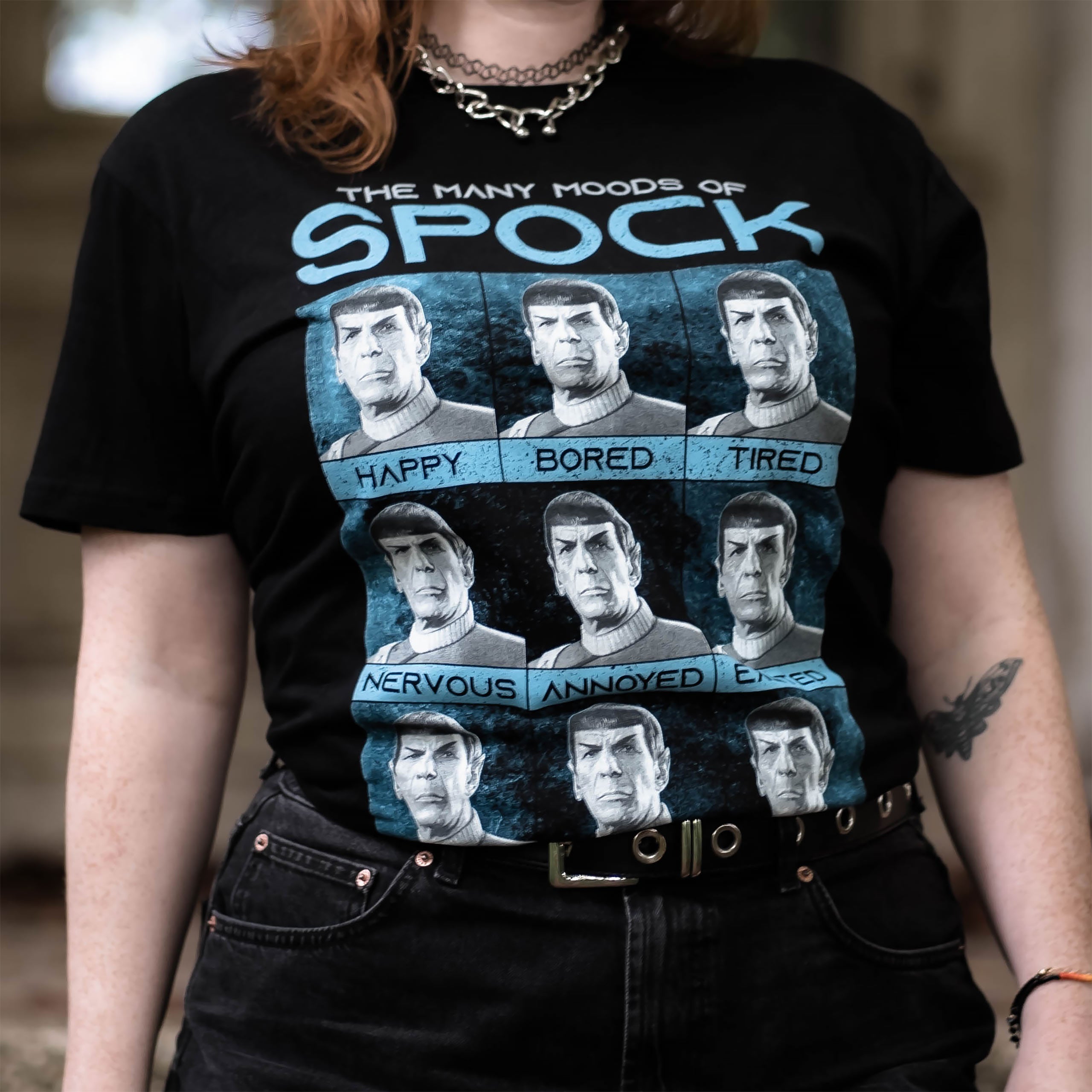 Immagine del prodotto Star Trek - T-shirt nera Many Mood of Spock