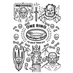 Product image The Lord of the Rings - The Fellowship Pencil Box 12-Piece Set with 2 Coloring Pages