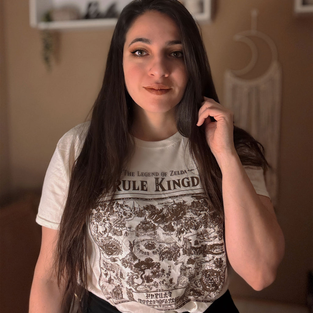 Product image Zelda - Map of Hyrule T-Shirt beige