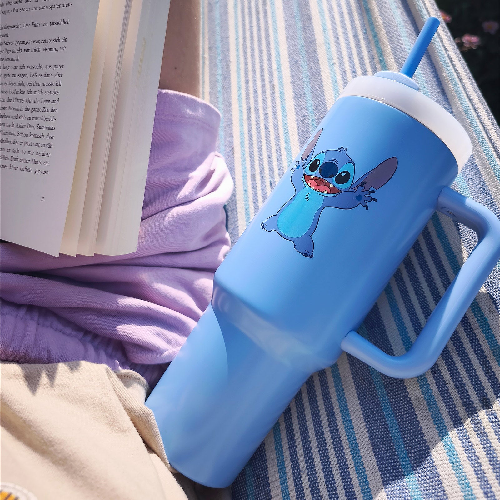 Immagine del prodotto Bicchiere Stitch To Go con cannucce - Lilo & Stitch