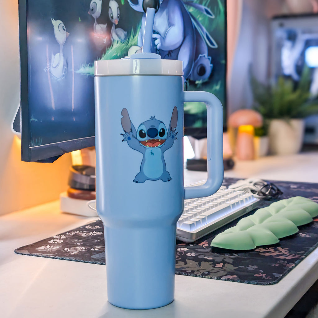 Immagine del prodotto Bicchiere Stitch To Go con cannucce - Lilo & Stitch