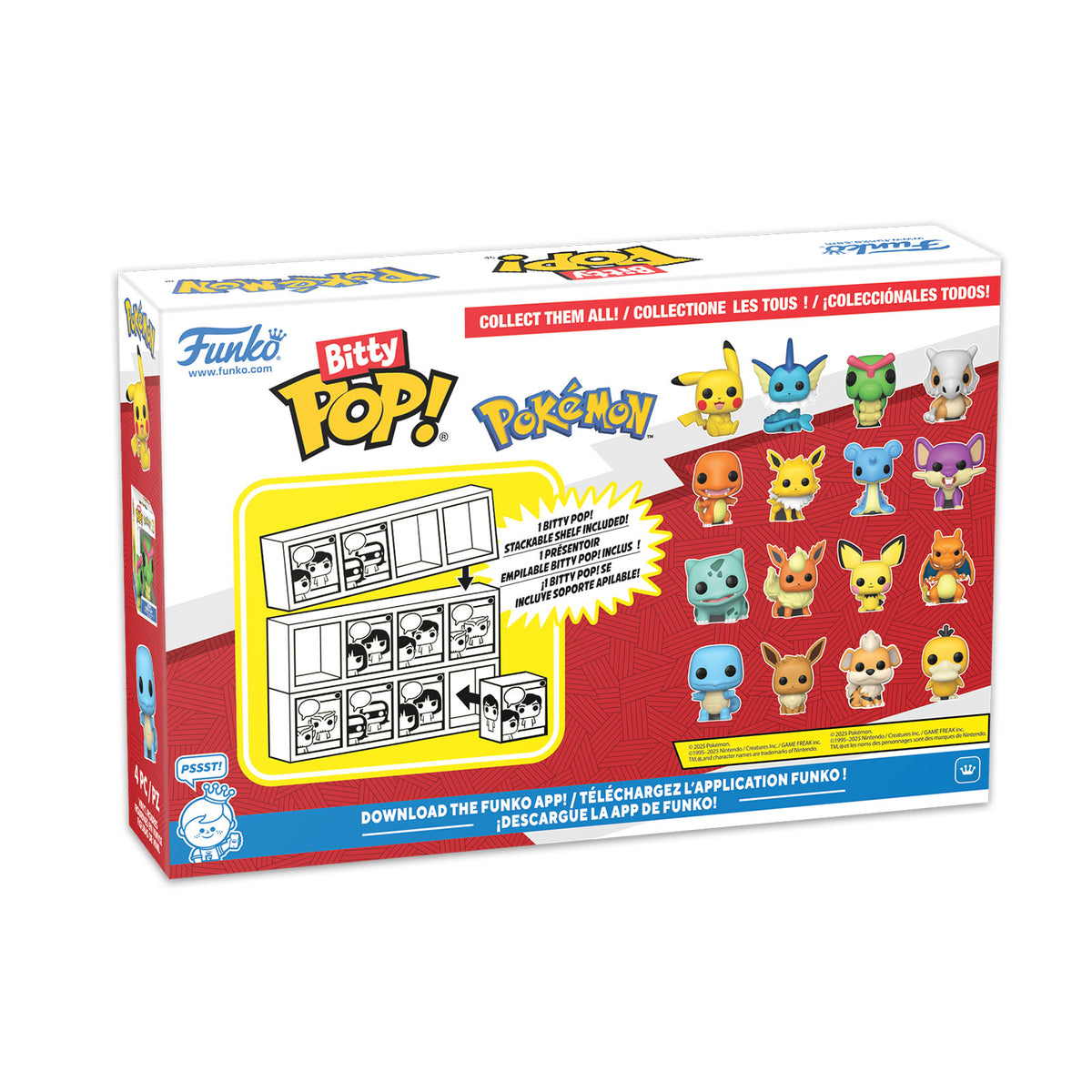 Immagine del prodotto Pokemon - Pikachu e Amici Funko Bitty Pop Set di 4 Figure Serie 1