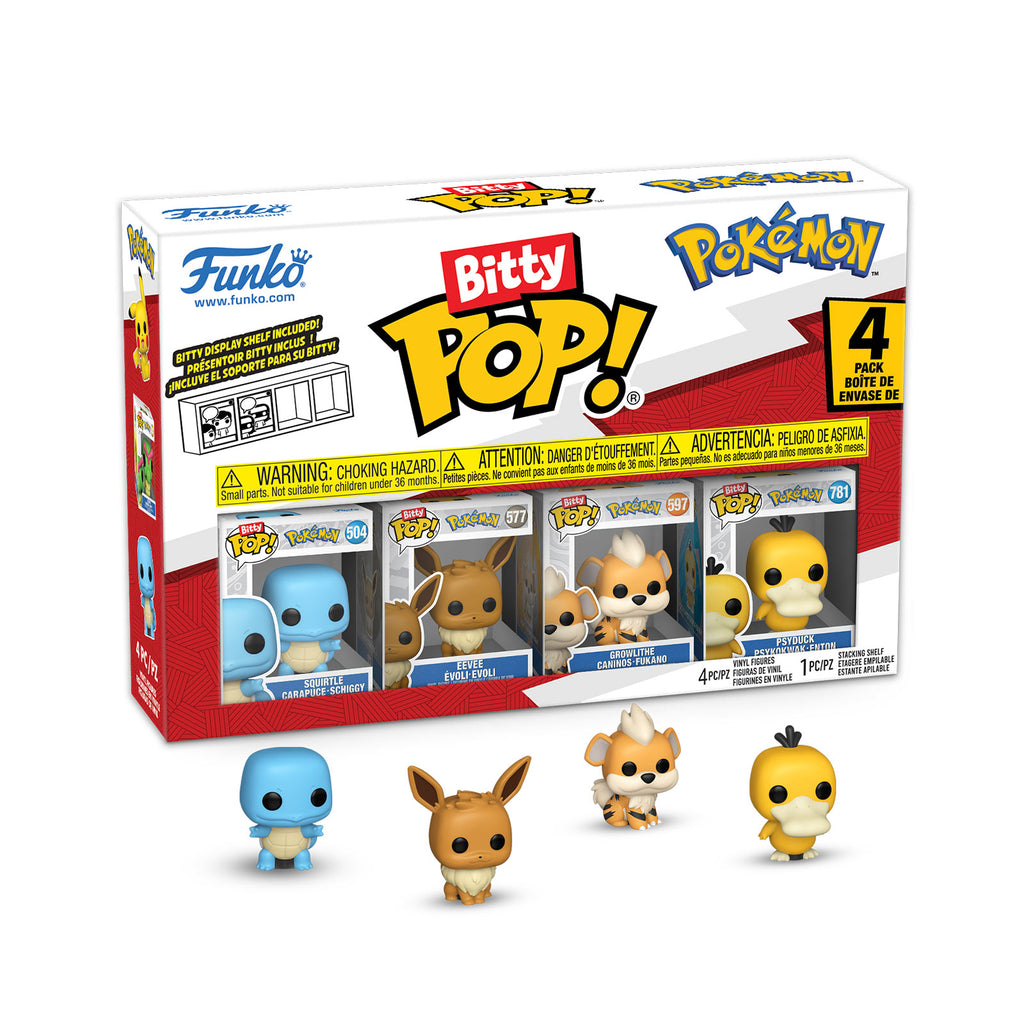 Immagine del prodotto Pokemon - Squirtle e Amici Funko Bitty Pop Set di 4 Figure Serie 4