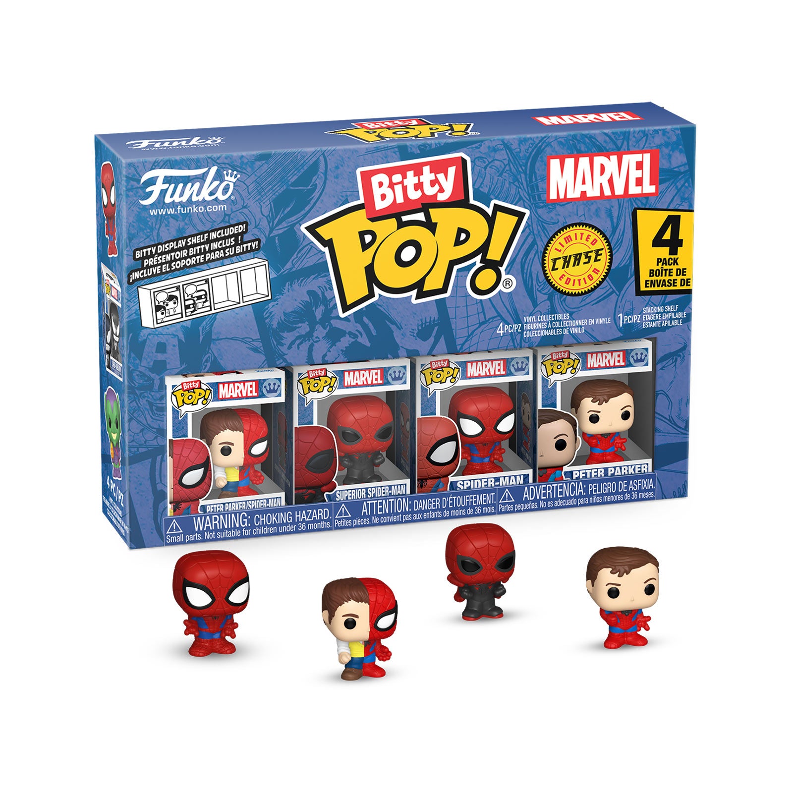 Immagine del prodotto Marvel - Spider-Man Funko Bitty Pop Set di 4 Figure Serie 4