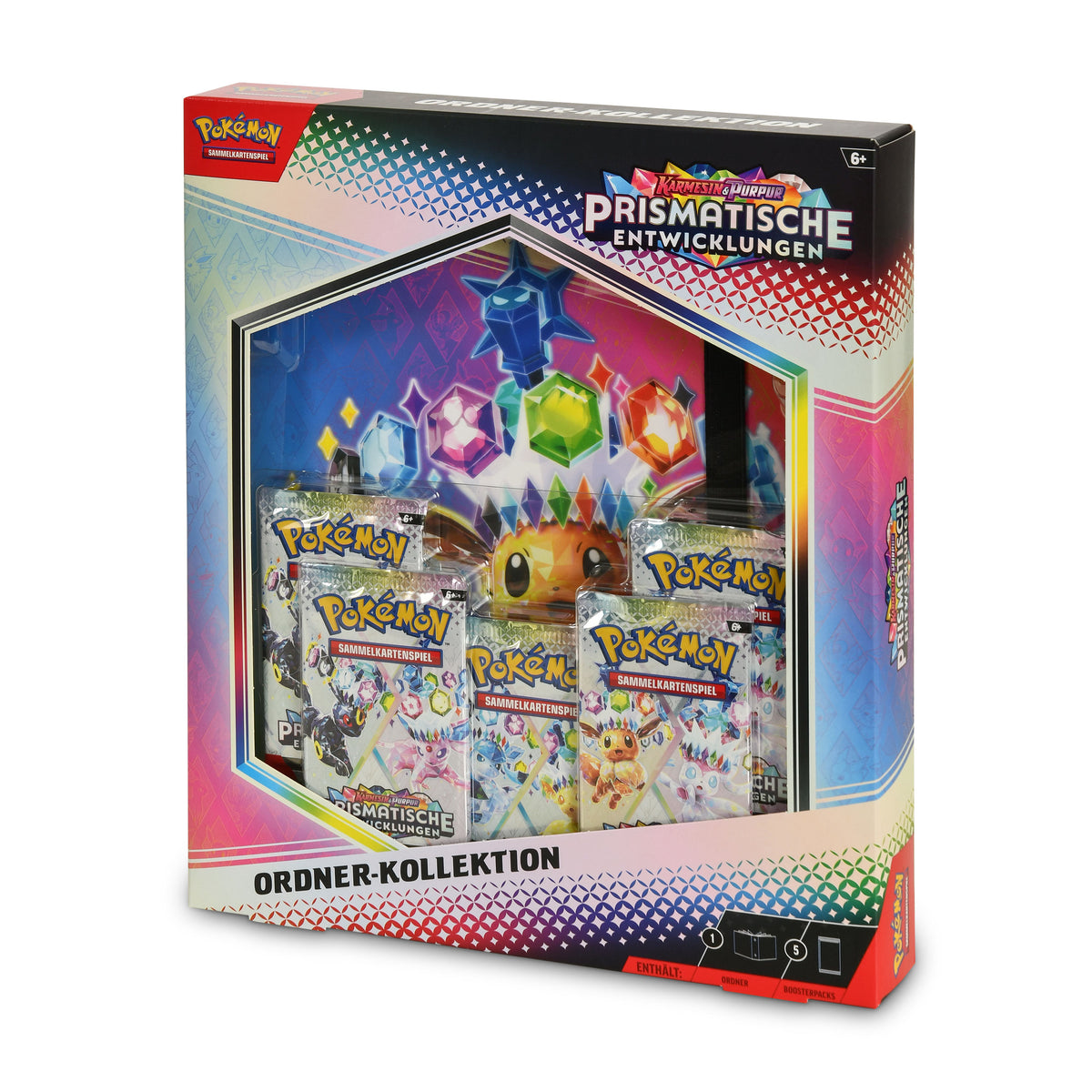Immagine del prodotto Pokemon - Collezione di cartelle evoluzioni prismatiche cremisi & porpora