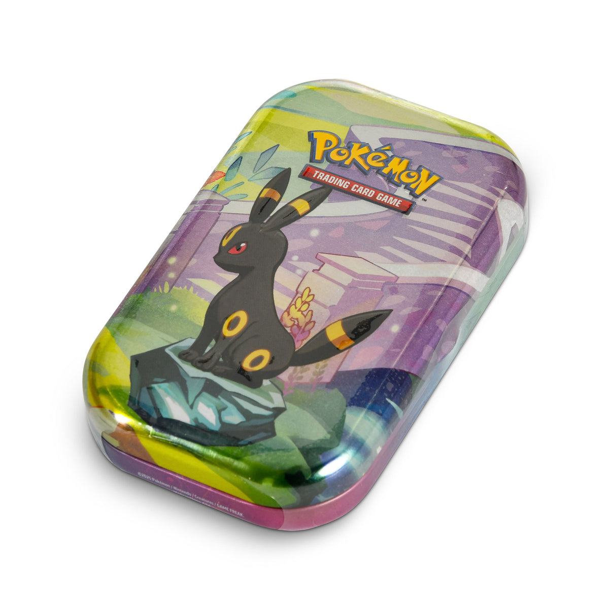 Immagine del prodotto Pokemon - Cremisi & Viola Evoluzioni Prismatiche Carte da Collezione Scatola di Latta