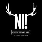 Immagine del prodotto T-shirt Ni! per fan di Monty Python nera