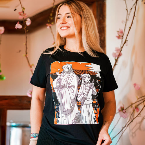 Immagine del prodotto T-shirt Maomao e Jinshi per i fan de I Diari dell'Apotecario
