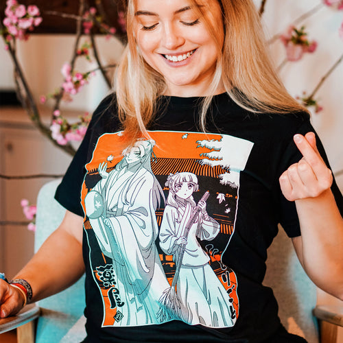 Immagine del prodotto T-shirt Maomao e Jinshi per i fan de I Diari dell'Apotecario