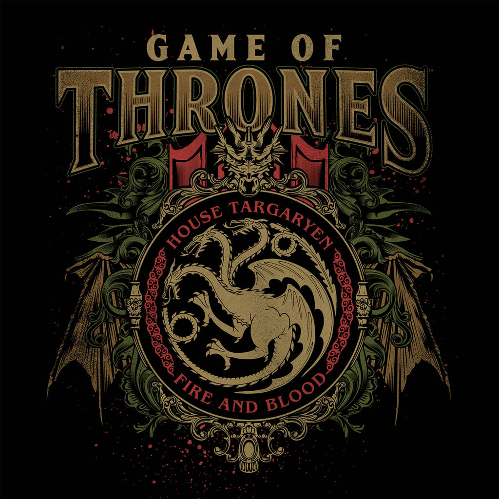 Immagine del prodotto Game of Thrones - T-Shirt Ornamenti Targaryen Nera