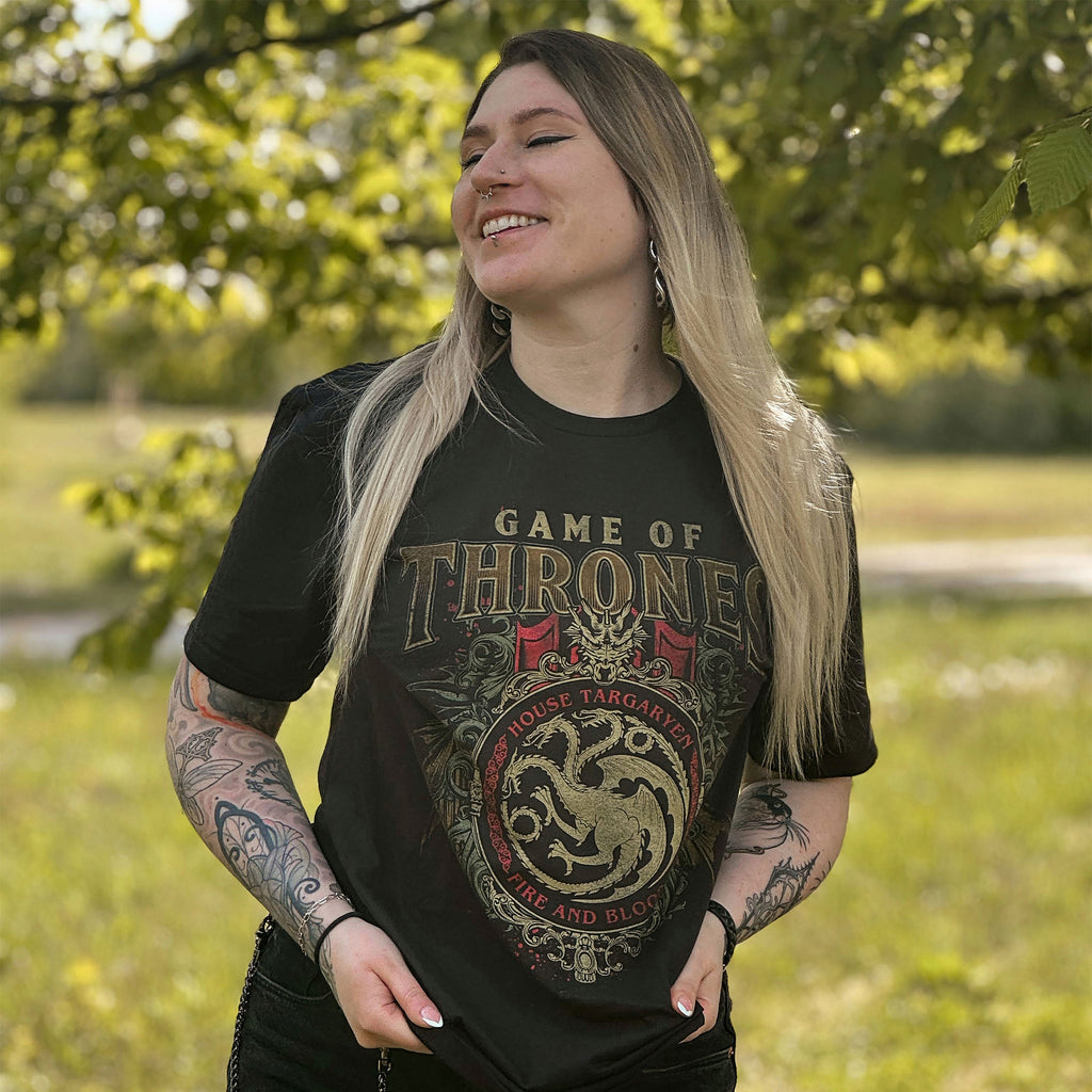 Immagine del prodotto Game of Thrones - T-Shirt Ornamenti Targaryen Nera