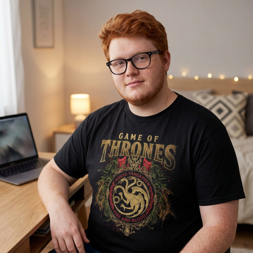 Immagine del prodotto Game of Thrones - T-Shirt Ornamenti Targaryen Nera