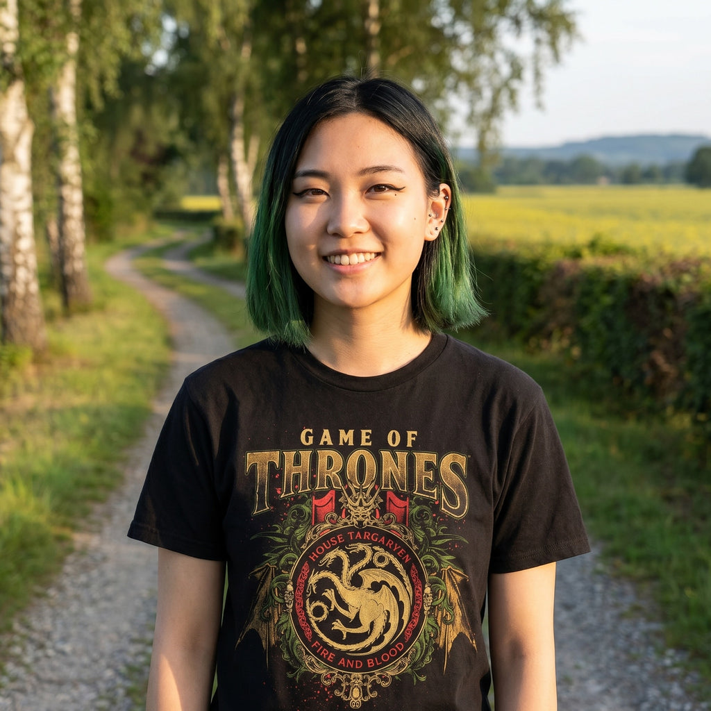 Immagine del prodotto Game of Thrones - T-Shirt Ornamenti Targaryen Nera