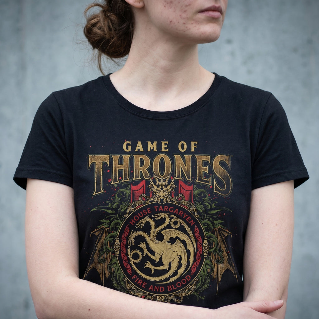 Immagine del prodotto Game of Thrones - T-Shirt Ornamenti Targaryen Nera