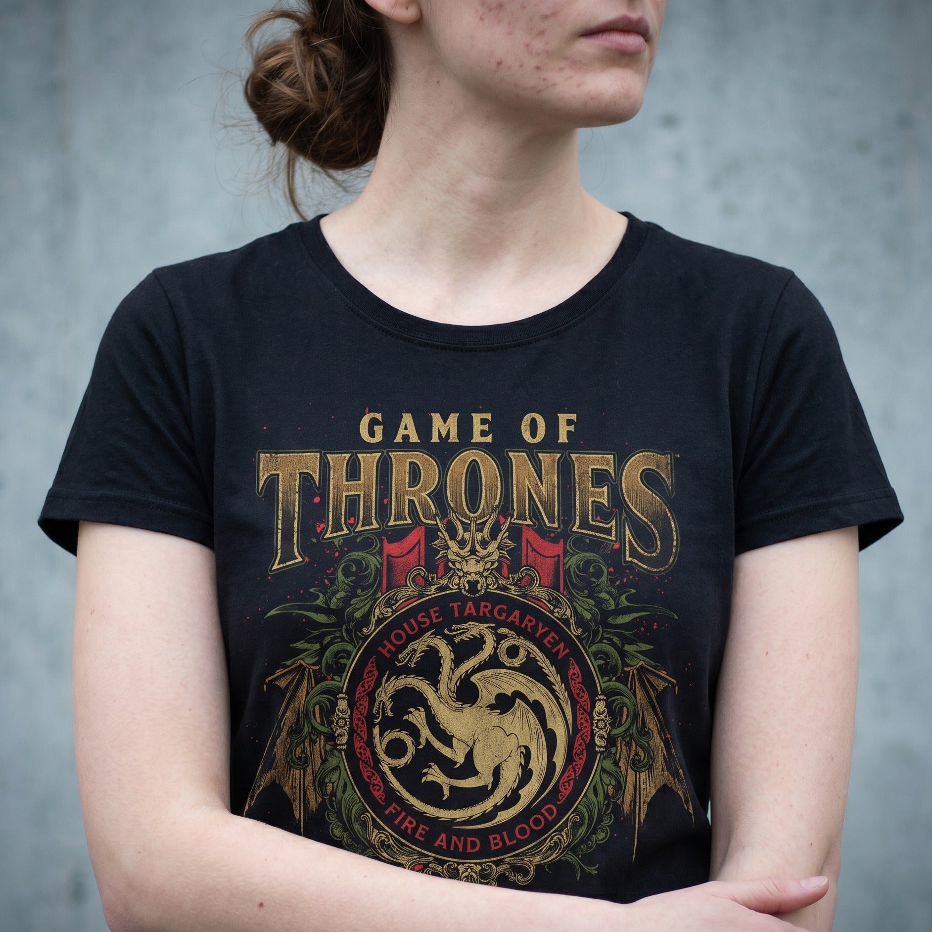 Immagine del prodotto Game of Thrones - T-Shirt Ornamenti Targaryen Nera