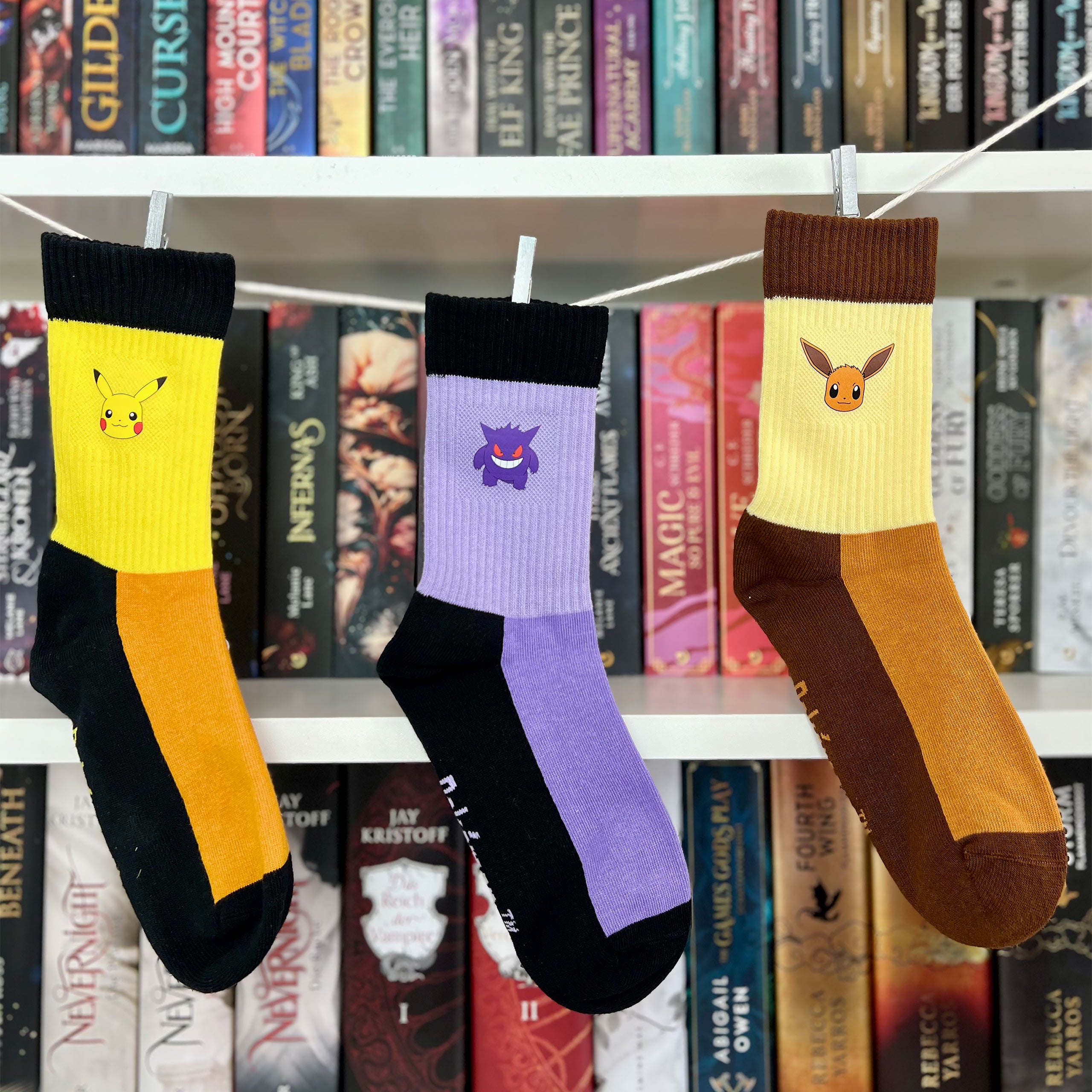 Immagine del prodotto Pokemon - Set di 3 calzini Pikachu, Eevee e Gengar