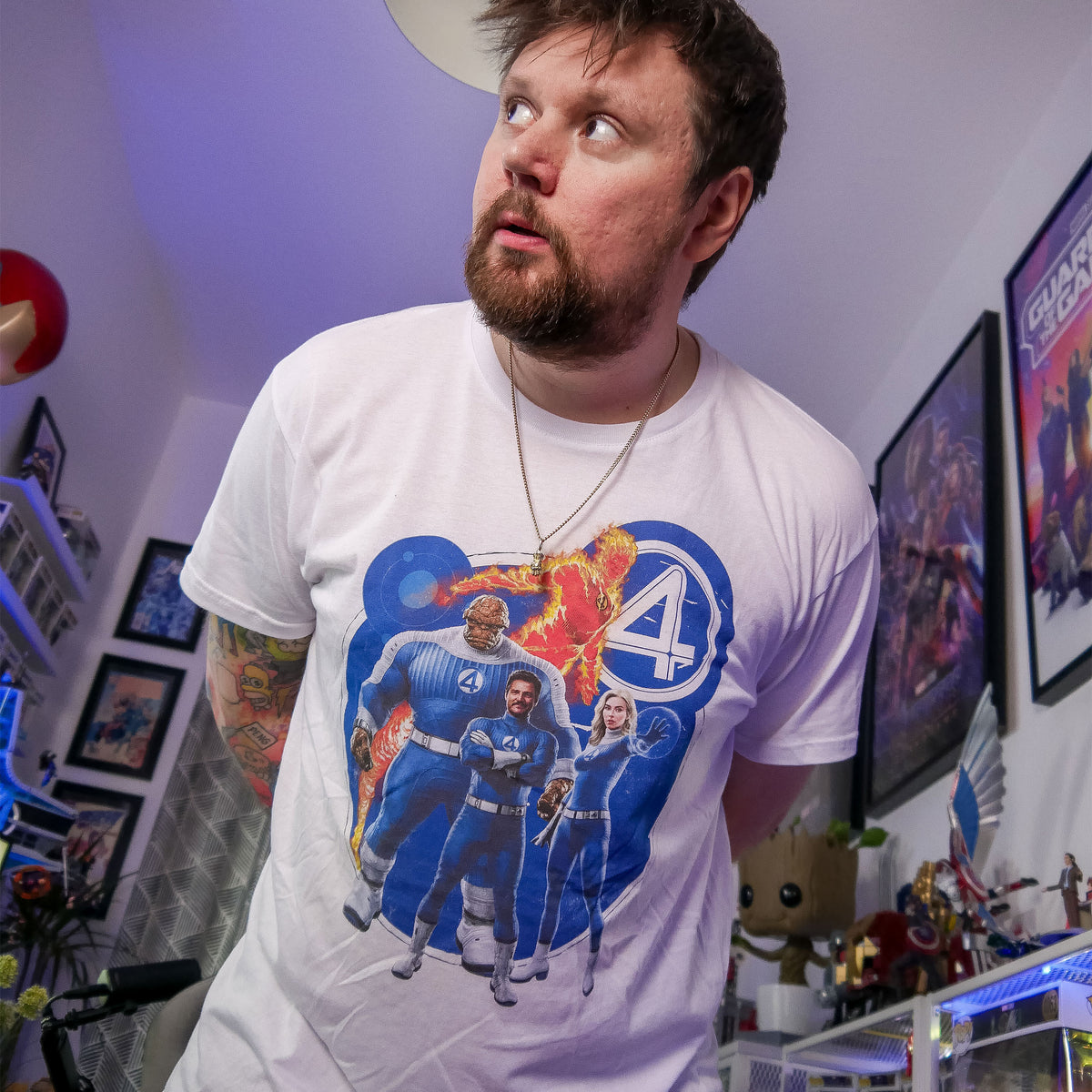 Immagine del prodotto Fantastic Four - T-Shirt di gruppo bianca