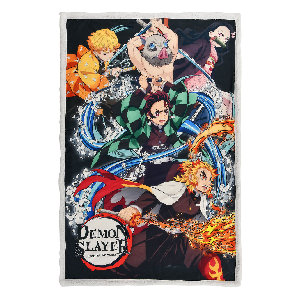 Immagine del prodotto Demon Slayer - Coperta Morbida Crew con Fodera in Pile Teddy