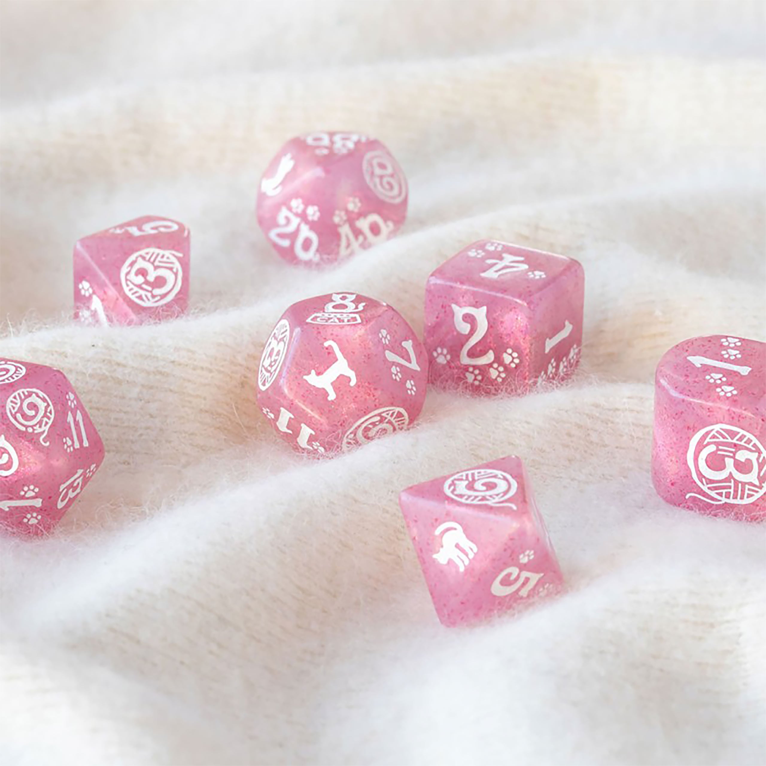 Immagine del prodotto Cats - Daisy Glitter Set di Dadi RPG 7 pezzi