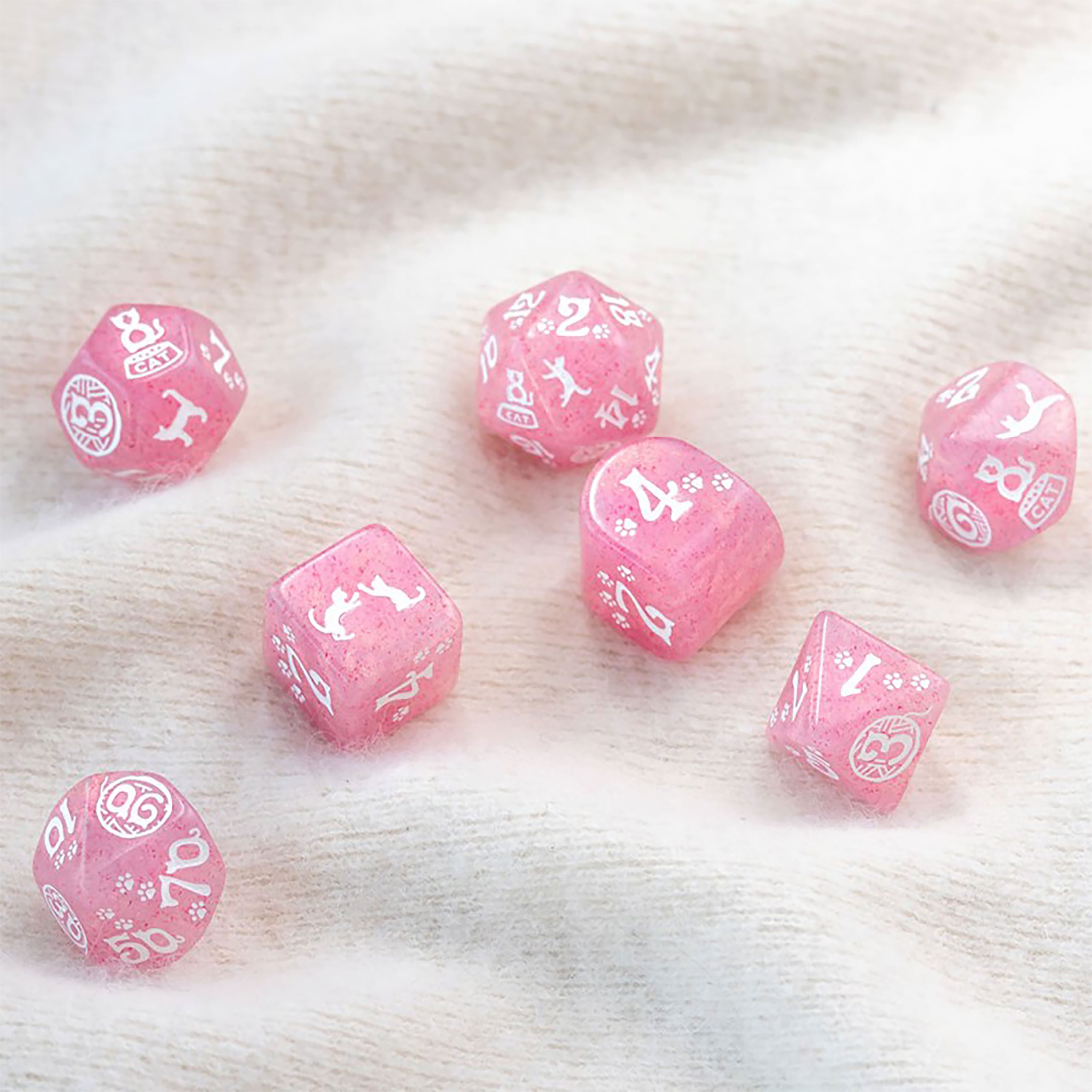 Immagine del prodotto Cats - Daisy Glitter Set di Dadi RPG 7 pezzi