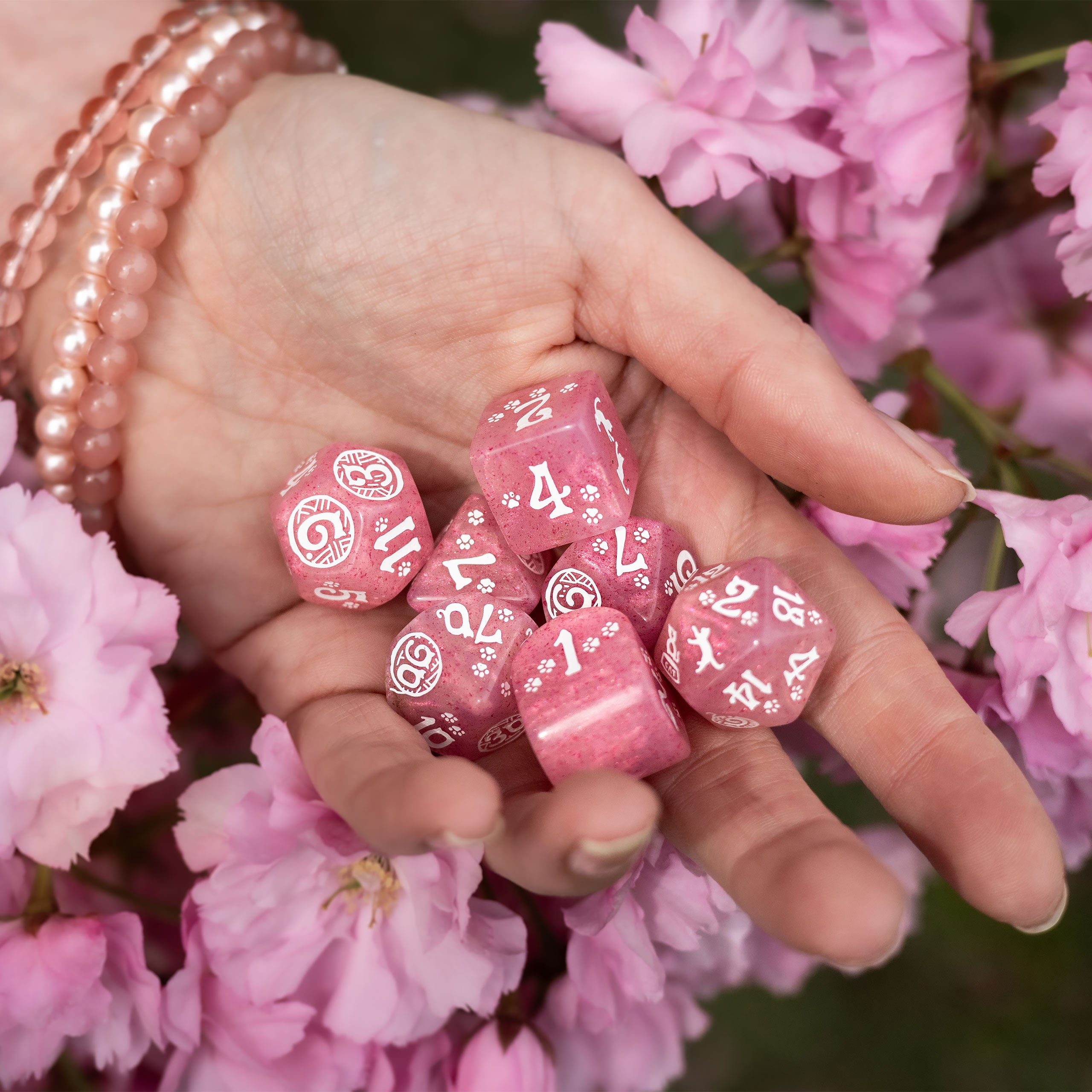 Immagine del prodotto Cats - Daisy Glitter Set di Dadi RPG 7 pezzi