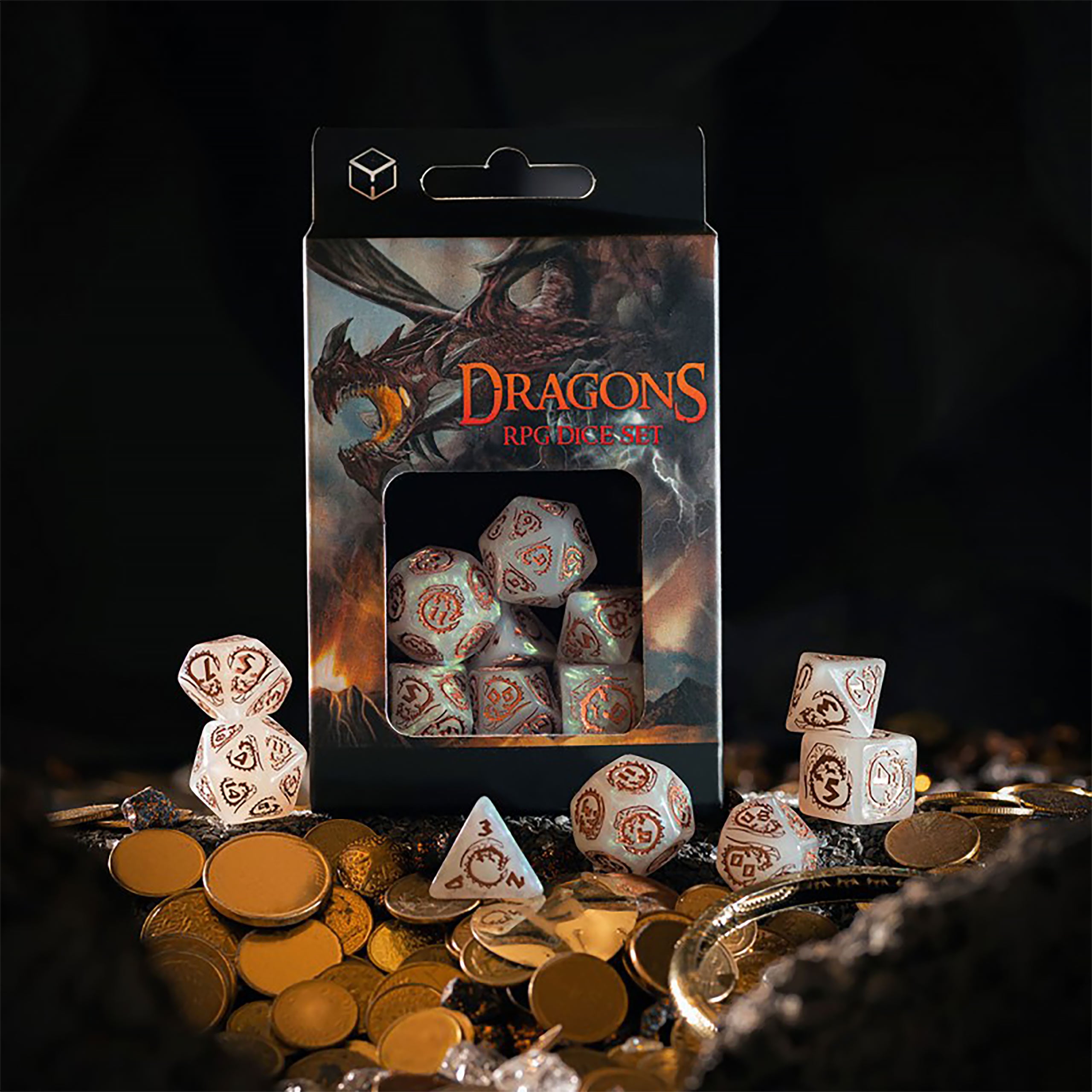 Immagine del prodotto Dragons - Set di Dadi Quartz RPG 7 pezzi
