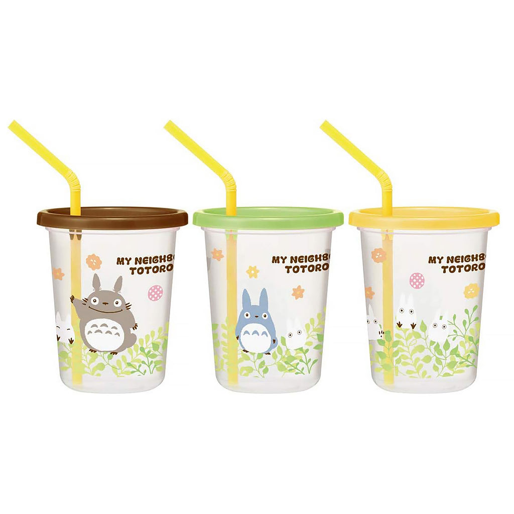 Immagine del prodotto Il Mio Vicino Totoro - Set di 3 Bicchieri con Cannuccia Totoro