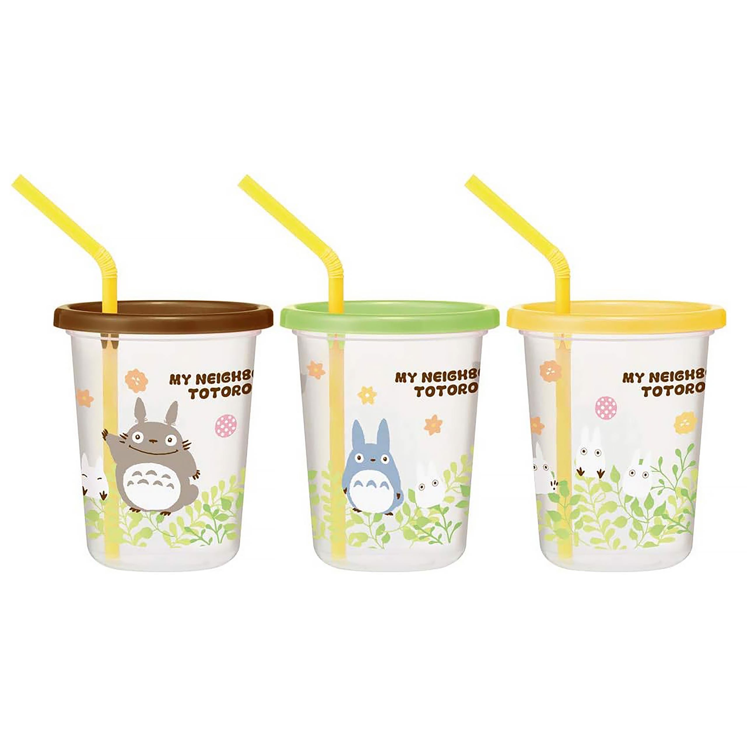 Immagine del prodotto Il Mio Vicino Totoro - Set di 3 Bicchieri con Cannuccia Totoro
